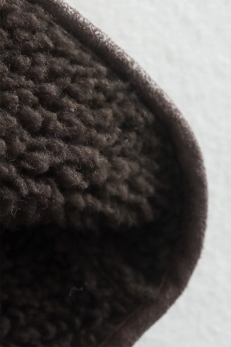 Vêtements d'extérieur décontractés, style streetwear, avec boutons, patchwork, col montant moelleux.