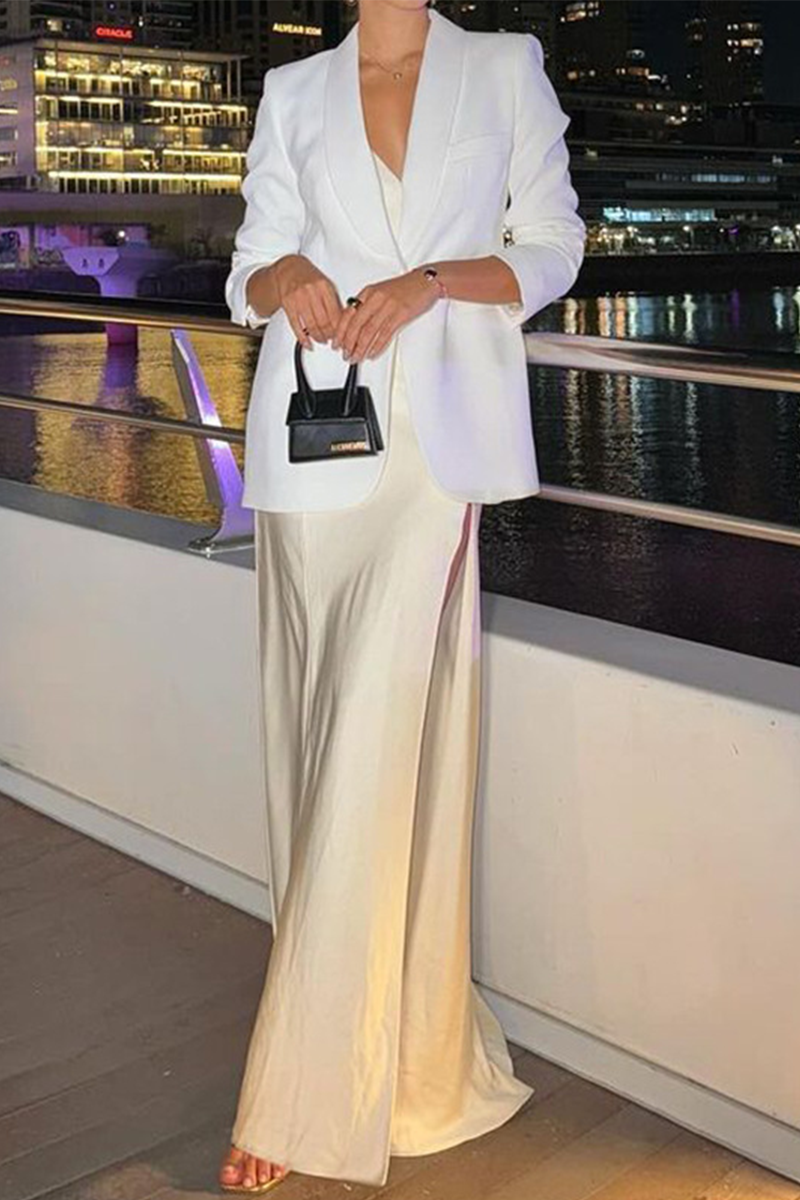 Vêtements d'extérieur élégants en patchwork avec col montant.