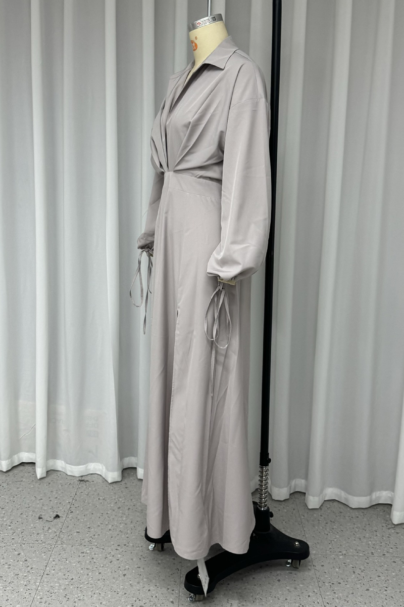 Robes-jupes sexy, dos nu, fente, décolleté en V, style streetwear.