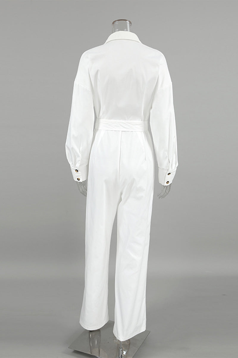 Combinaisons amples décontractées, style streetwear, à lacets, boutonnées, col montant.