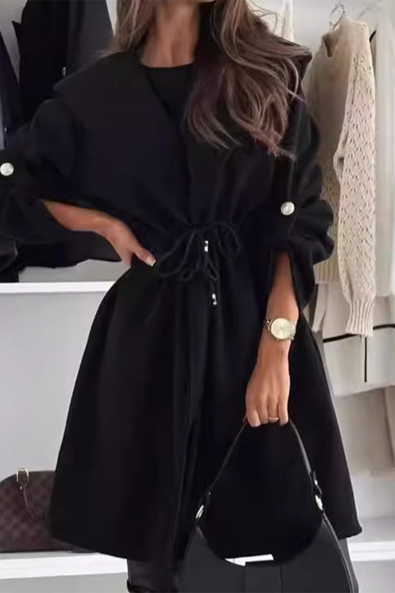 Vêtements d'extérieur élégants et décontractés à capuche avec cordon de serrage (3 couleurs)