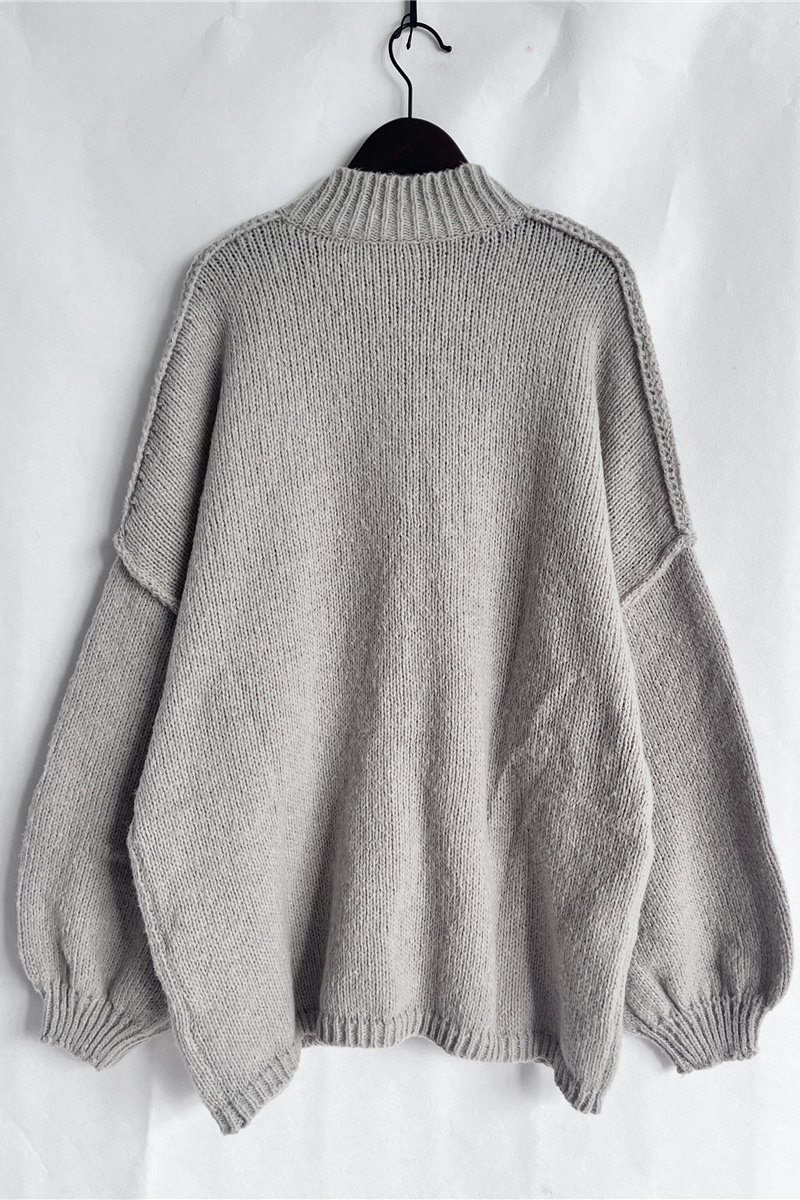 Vêtements d'extérieur décontractés à boutons et col rond (5 couleurs)