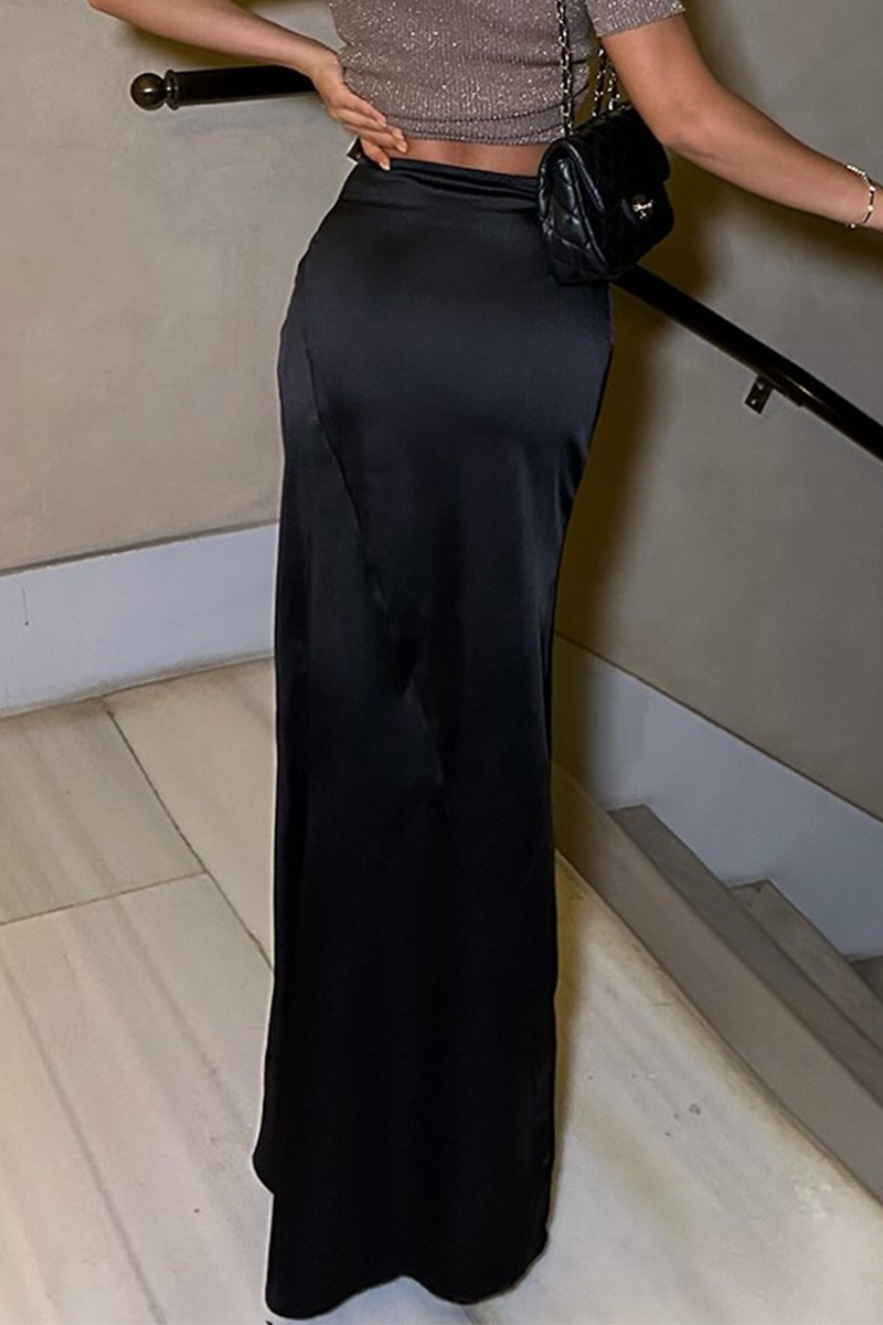 Elegant Irregular Regular High Waist Bottoms