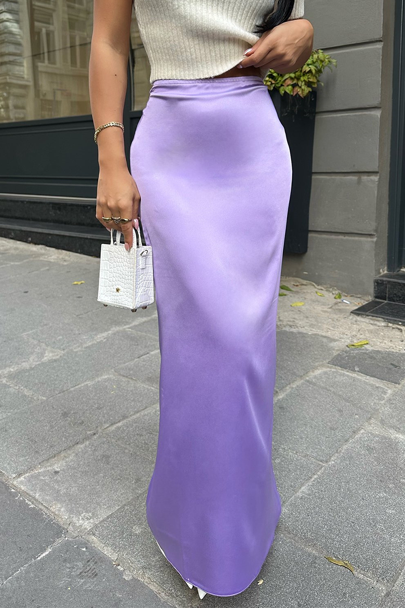 Elegant Irregular Regular High Waist Bottoms