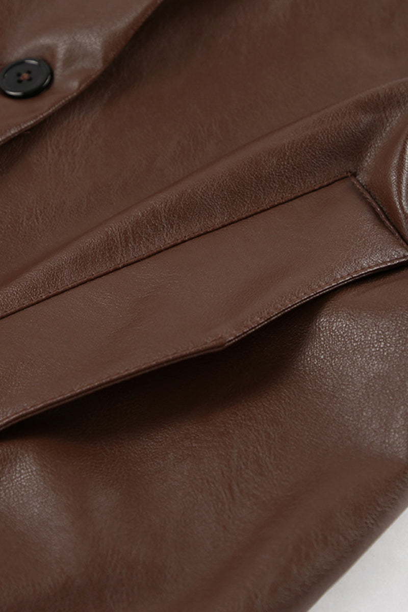 Vêtements d'extérieur décontractés, style streetwear, à boutons, col rabattu.