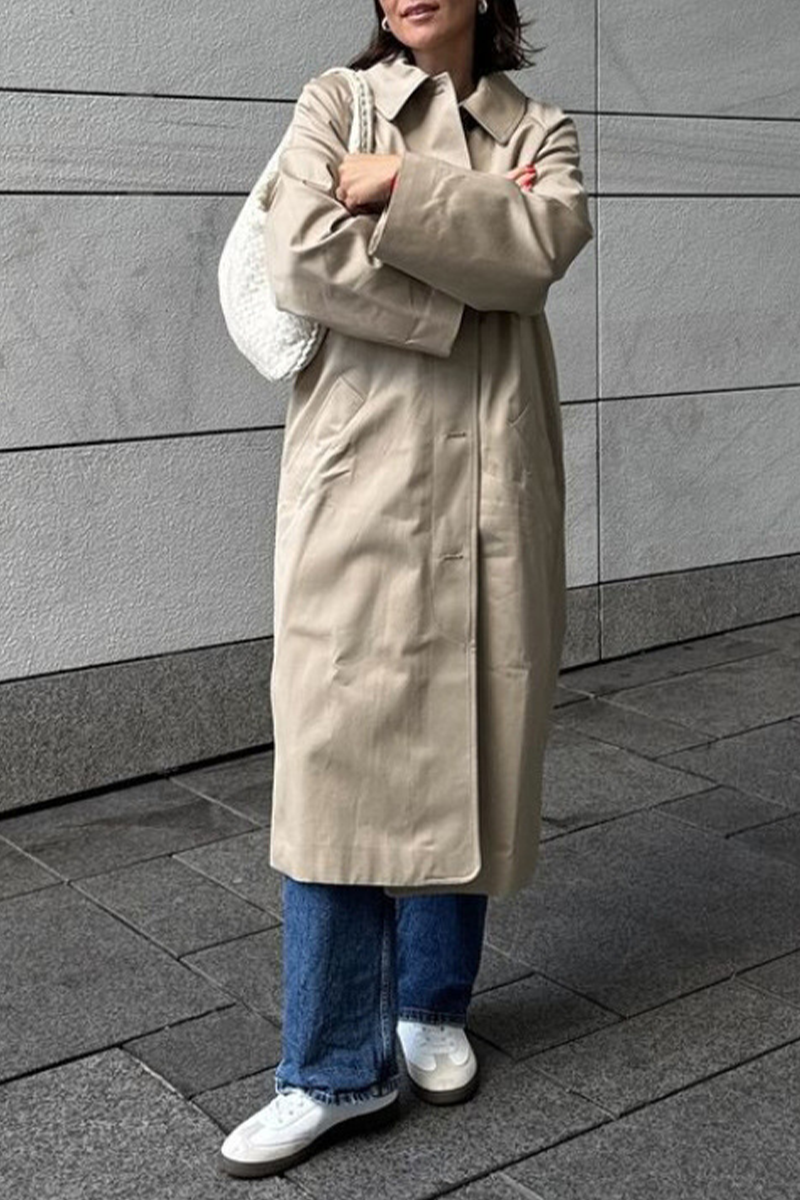 Vêtements d'extérieur décontractés, style streetwear, col boutonné (3 couleurs)