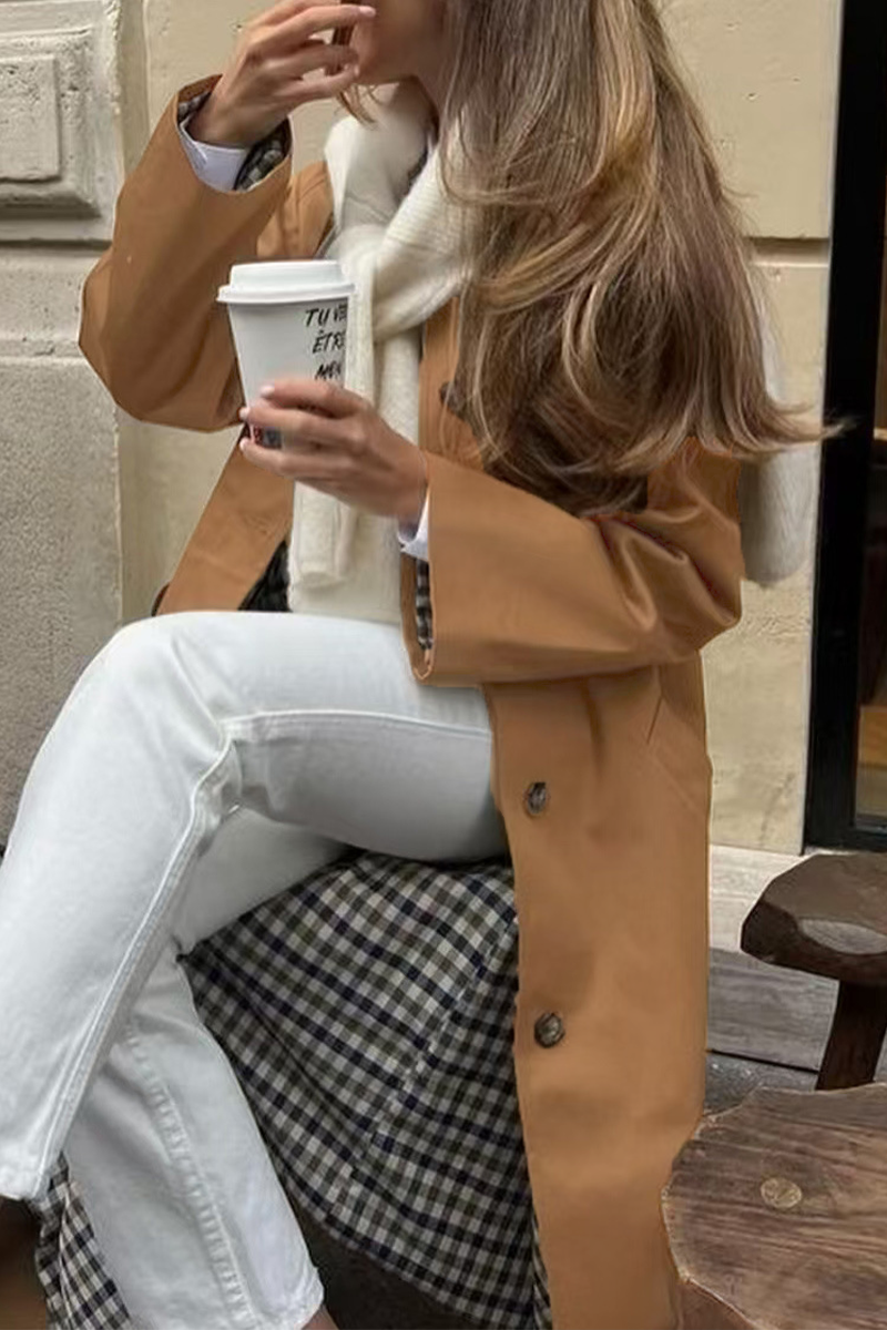 Vêtements d'extérieur décontractés, style streetwear, col boutonné (3 couleurs)