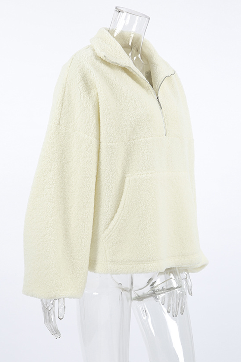 Sweats à capuche décontractés à porter au quotidien, avec poches, fermeture éclair et col montant.