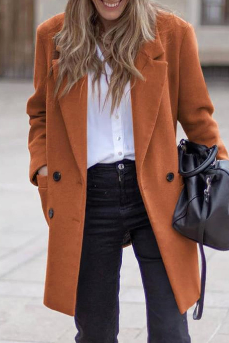 Vêtements d'extérieur décontractés, style streetwear, avec poches, boutons et col montant (3 couleurs)