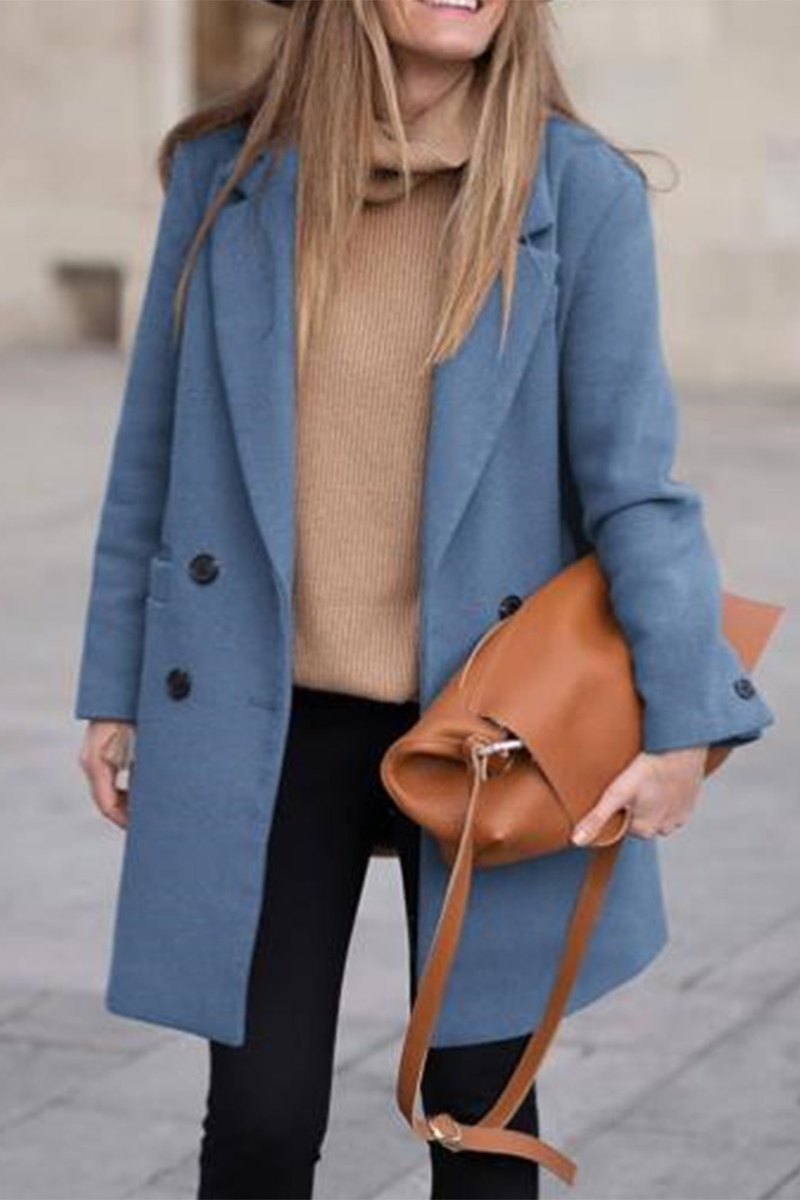 Vêtements d'extérieur décontractés, style streetwear, avec poches, boutons et col montant (3 couleurs)