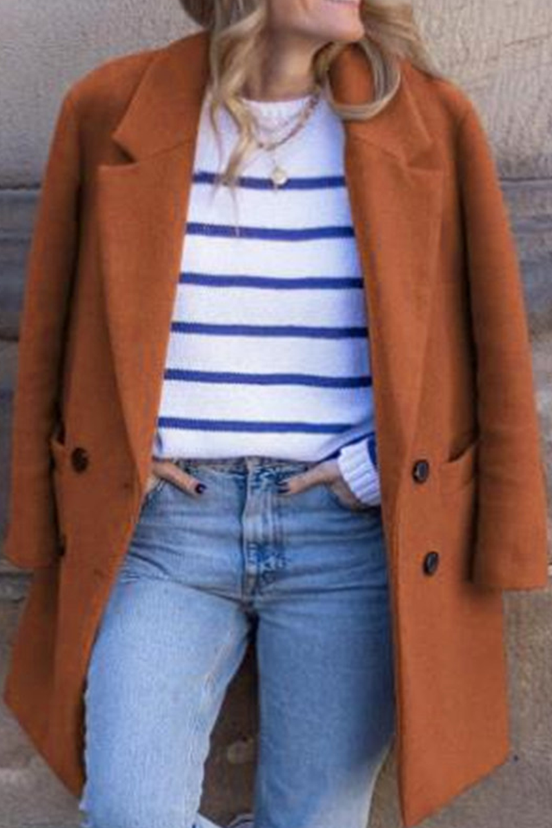 Vêtements d'extérieur décontractés, style streetwear, avec poches, boutons et col montant (3 couleurs)