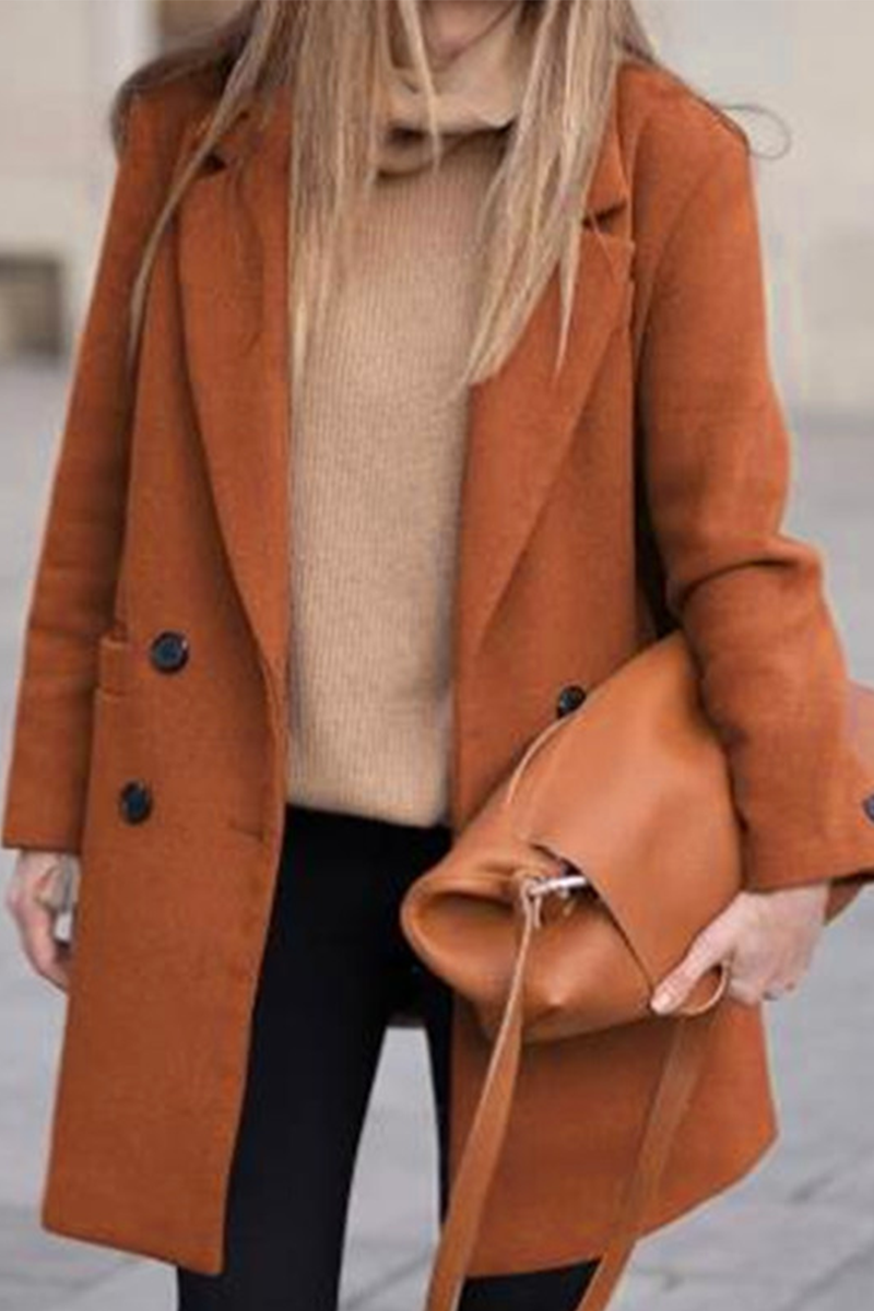 Vêtements d'extérieur décontractés, style streetwear, avec poches, boutons et col montant (3 couleurs)