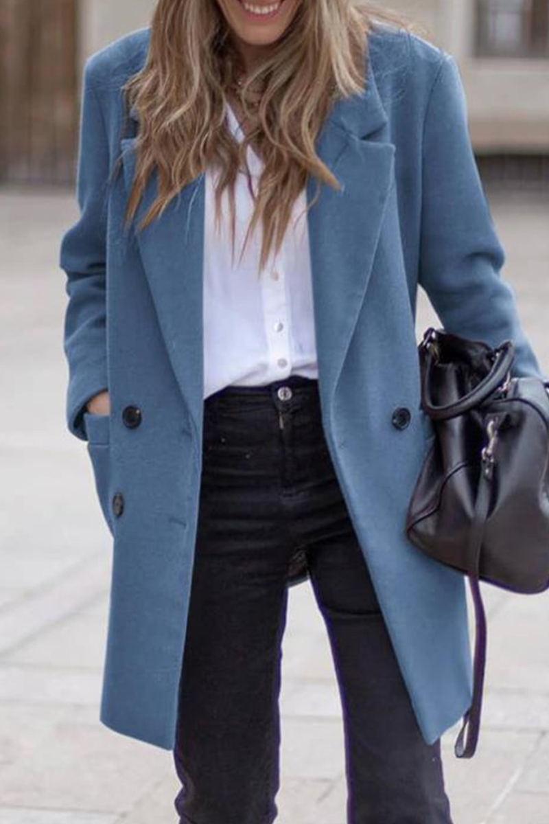 Vêtements d'extérieur décontractés, style streetwear, avec poches, boutons et col montant (3 couleurs)