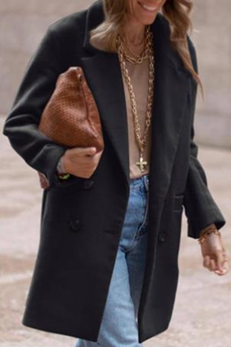 Vêtements d'extérieur décontractés, style streetwear, avec poches, boutons et col montant (3 couleurs)