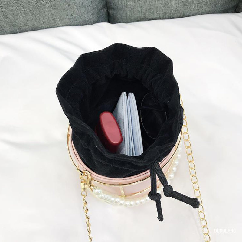 Sacs à main décontractés, pour tous les jours, pour les fêtes, avec patchwork, perles et chaînes (4 couleurs)