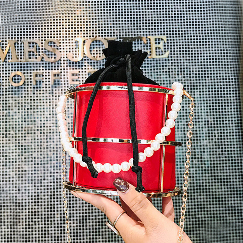 Sacs à main décontractés, pour tous les jours, pour les fêtes, avec patchwork, perles et chaînes (4 couleurs)