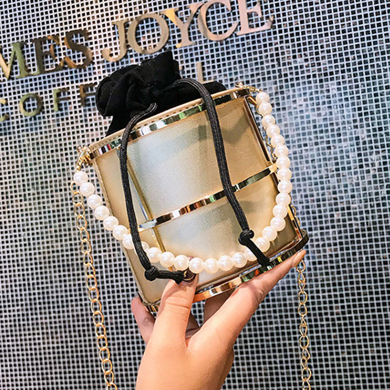 Sacs à main décontractés, pour tous les jours, pour les fêtes, avec patchwork, perles et chaînes (4 couleurs)