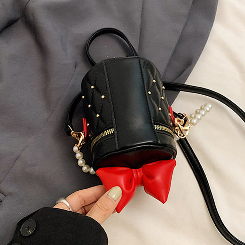 Sacs à main décontractés à porter au quotidien, ornés de nœuds, de patchwork et de perles, avec fermeture éclair.