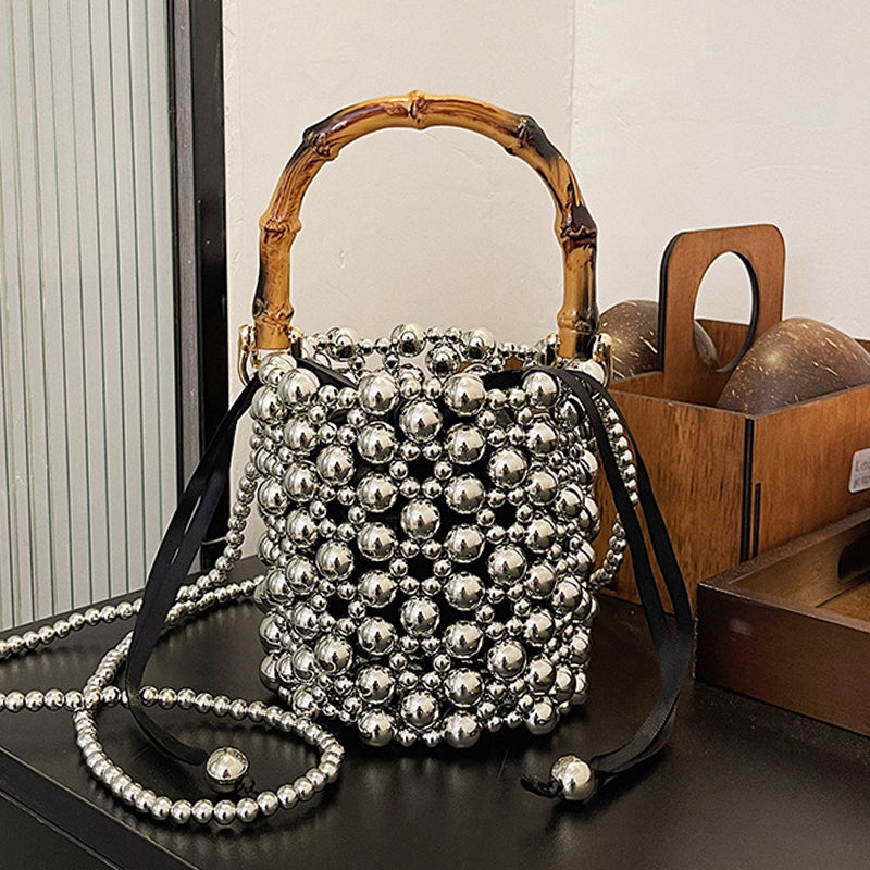 Sacs dépareillés décontractés à perles décoratives (3 couleurs)