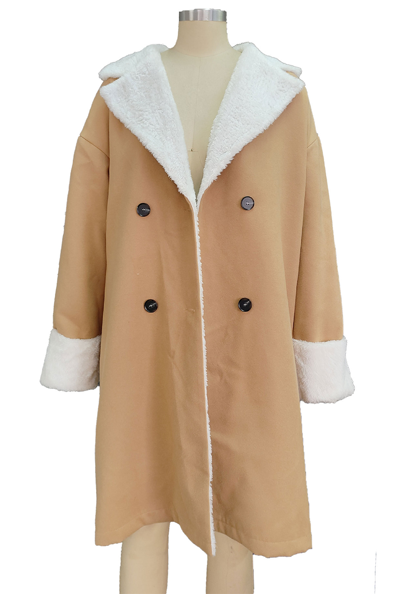 Vêtements d'extérieur décontractés, style streetwear, à boutons, col montant.