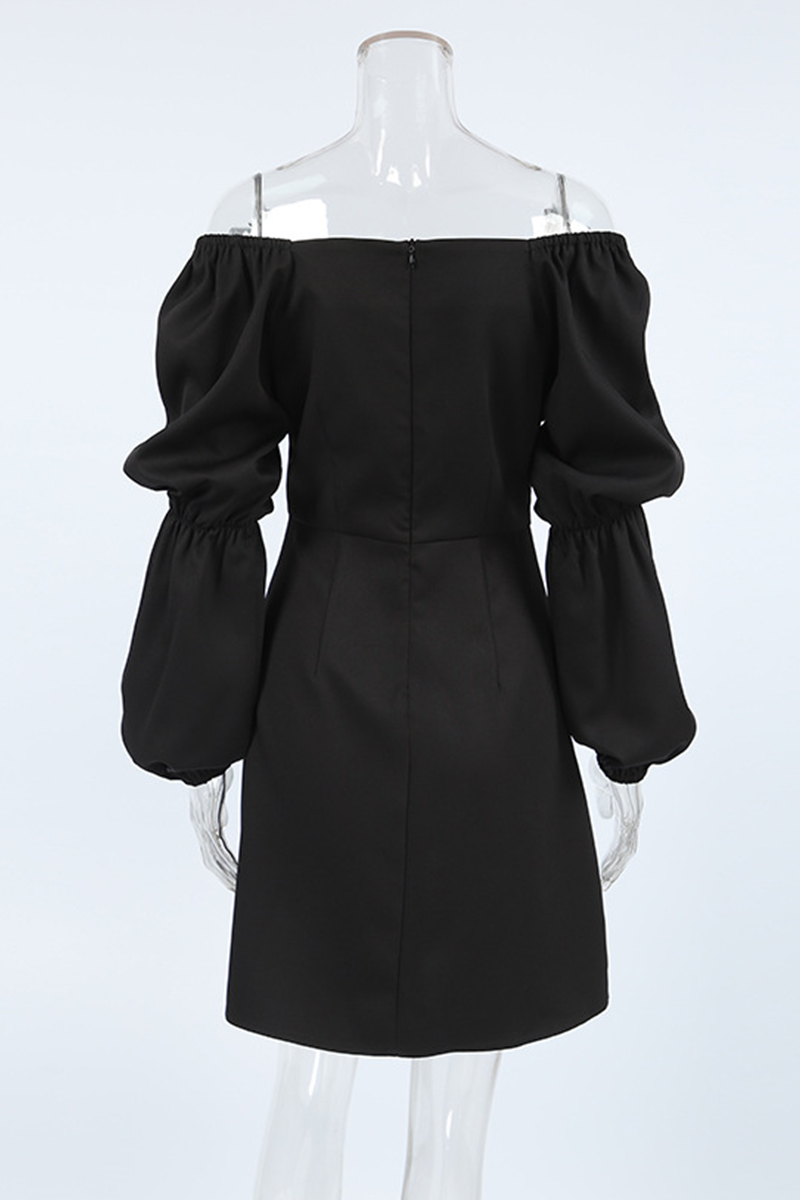 Robes Sexy à Décolleté en V, Taille Évasée et Fente