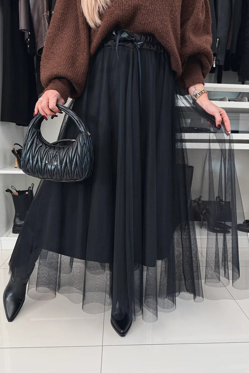 Elegant Lace Up Mesh High Waist Type A Bottoms