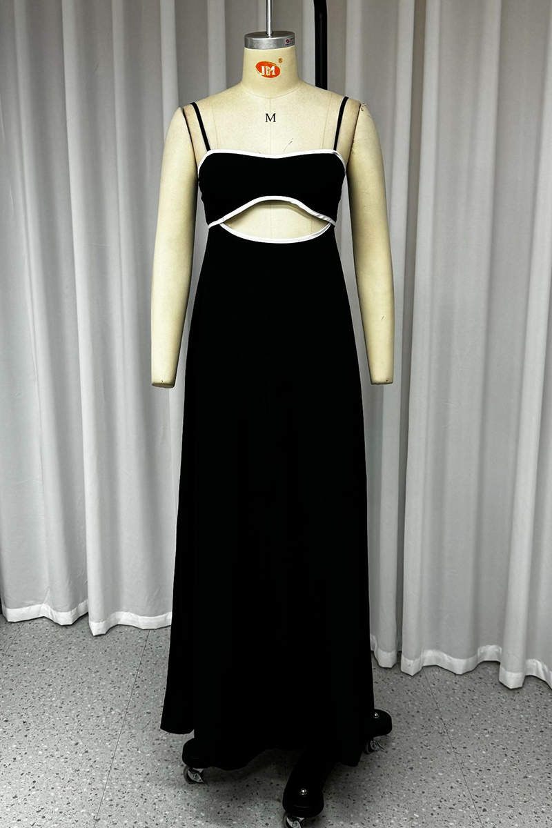 Robes décontractées à col en U, avec poches, empiècements et découpes ajourées.