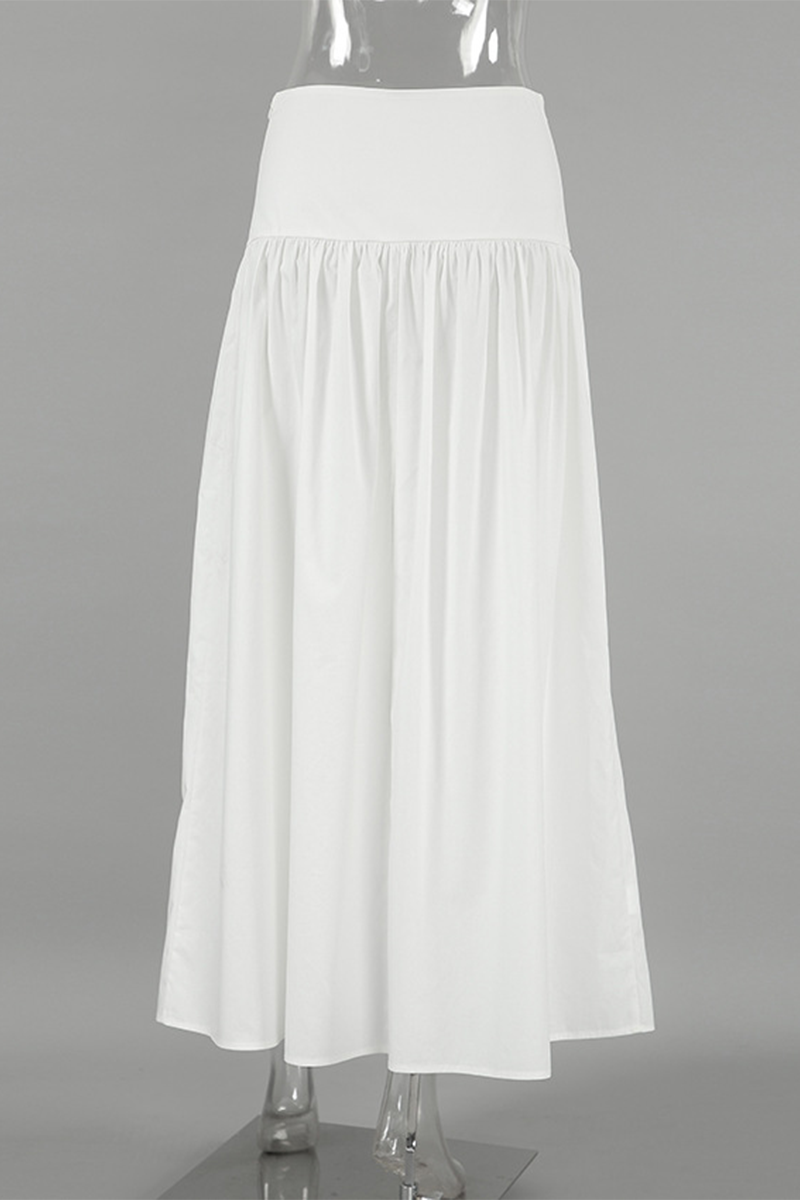 Casual Street Patchwork Zipper Loose High Waist Type A Bottoms