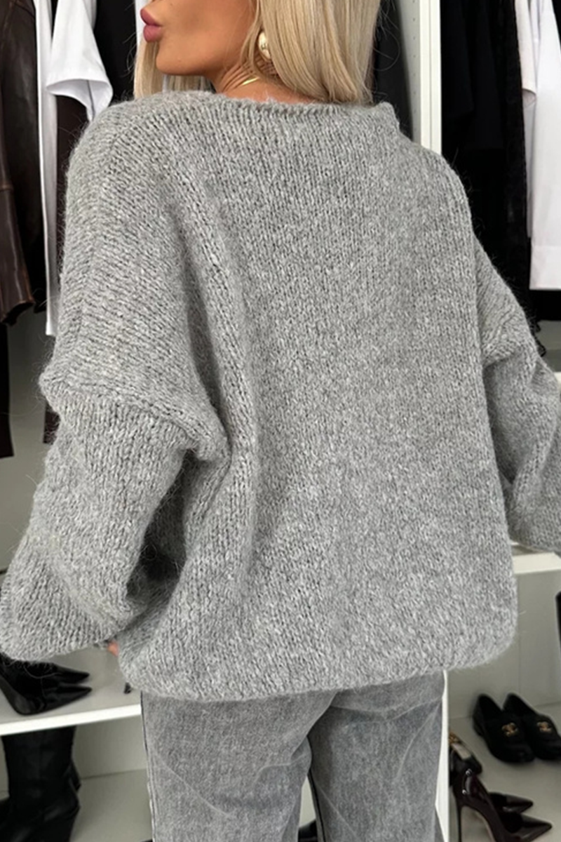 Vêtements d'extérieur à col en V, unis, en tissu, pour tous les jours.