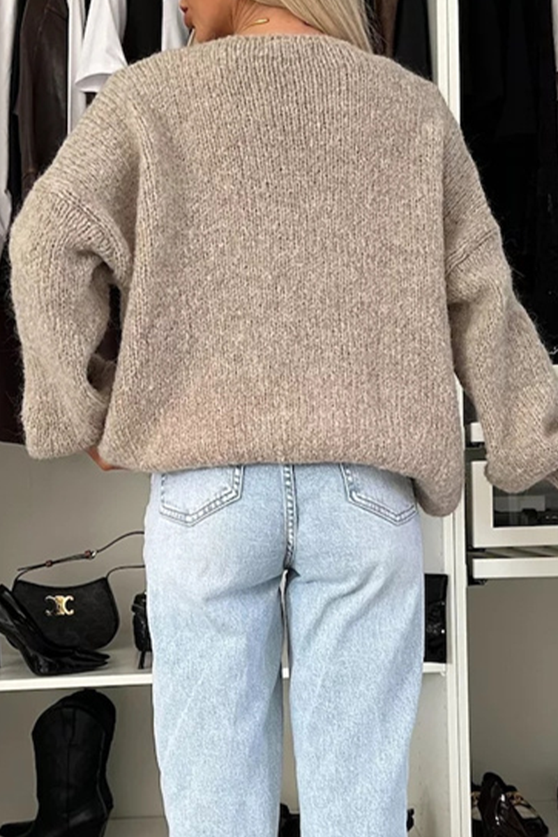 Vêtements d'extérieur décontractés à col en V, tissés au quotidien (4 couleurs)