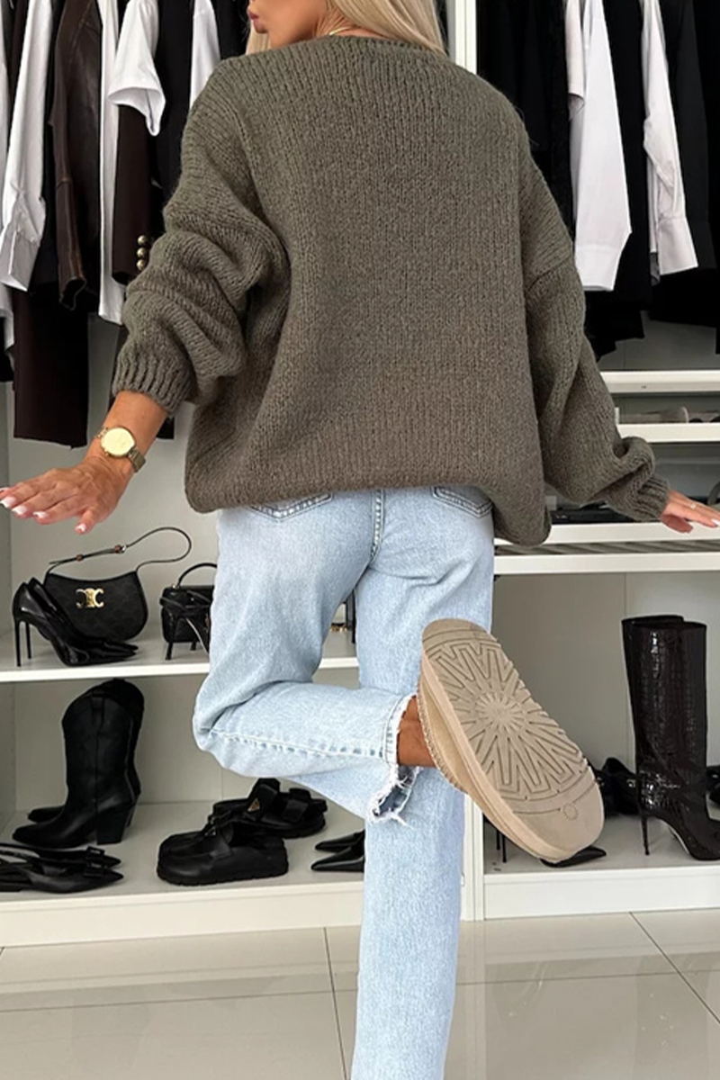 Vêtements d'extérieur à col en V, unis, en tissu, pour tous les jours.