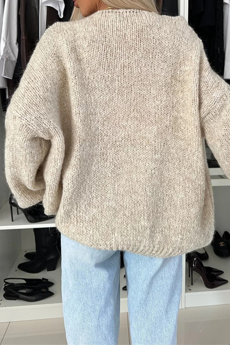 Vêtements d'extérieur à col en V, unis, en tissu, pour tous les jours.