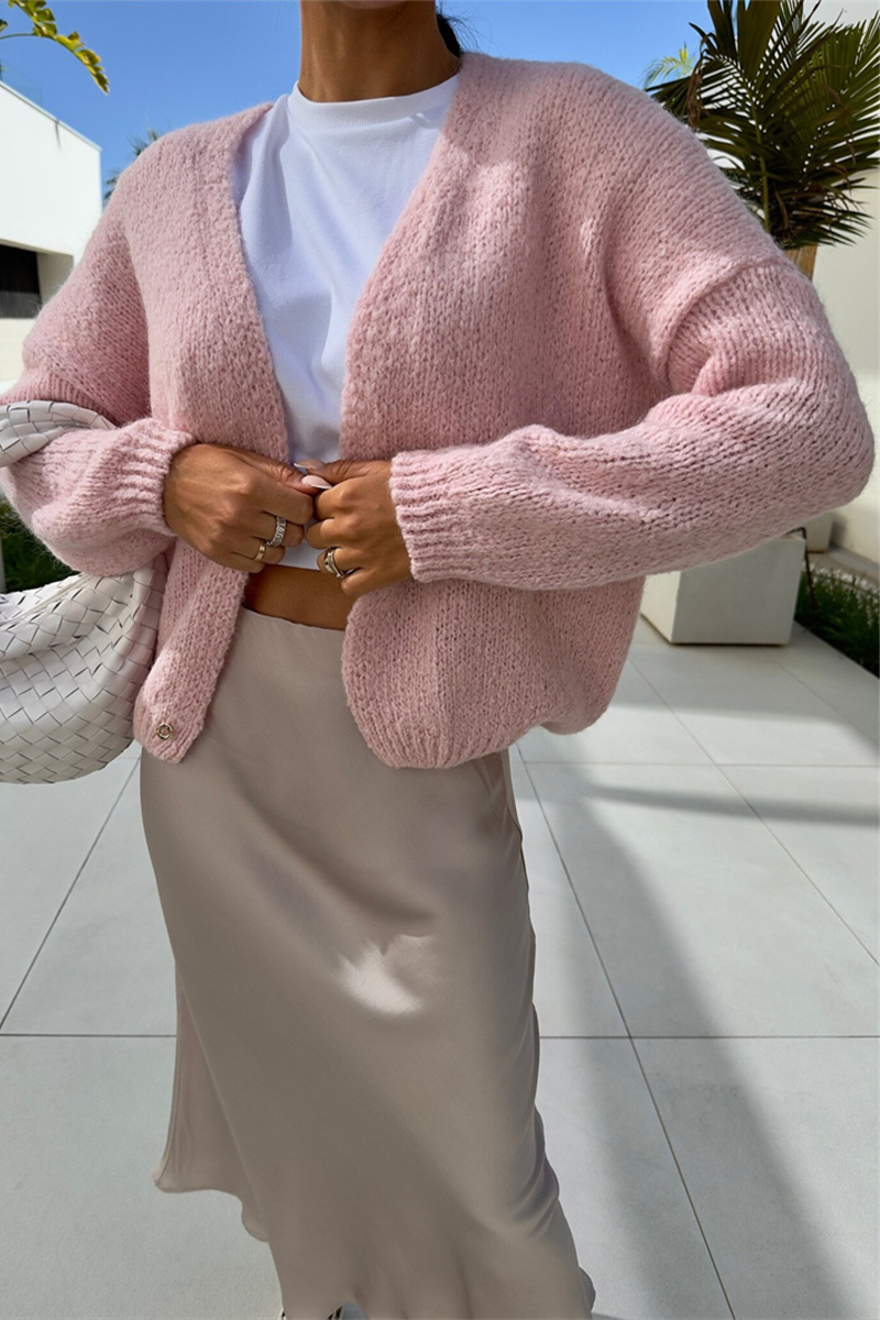 Vêtements d'extérieur décontractés, patchwork, col en V, couleur unie (4 couleurs)