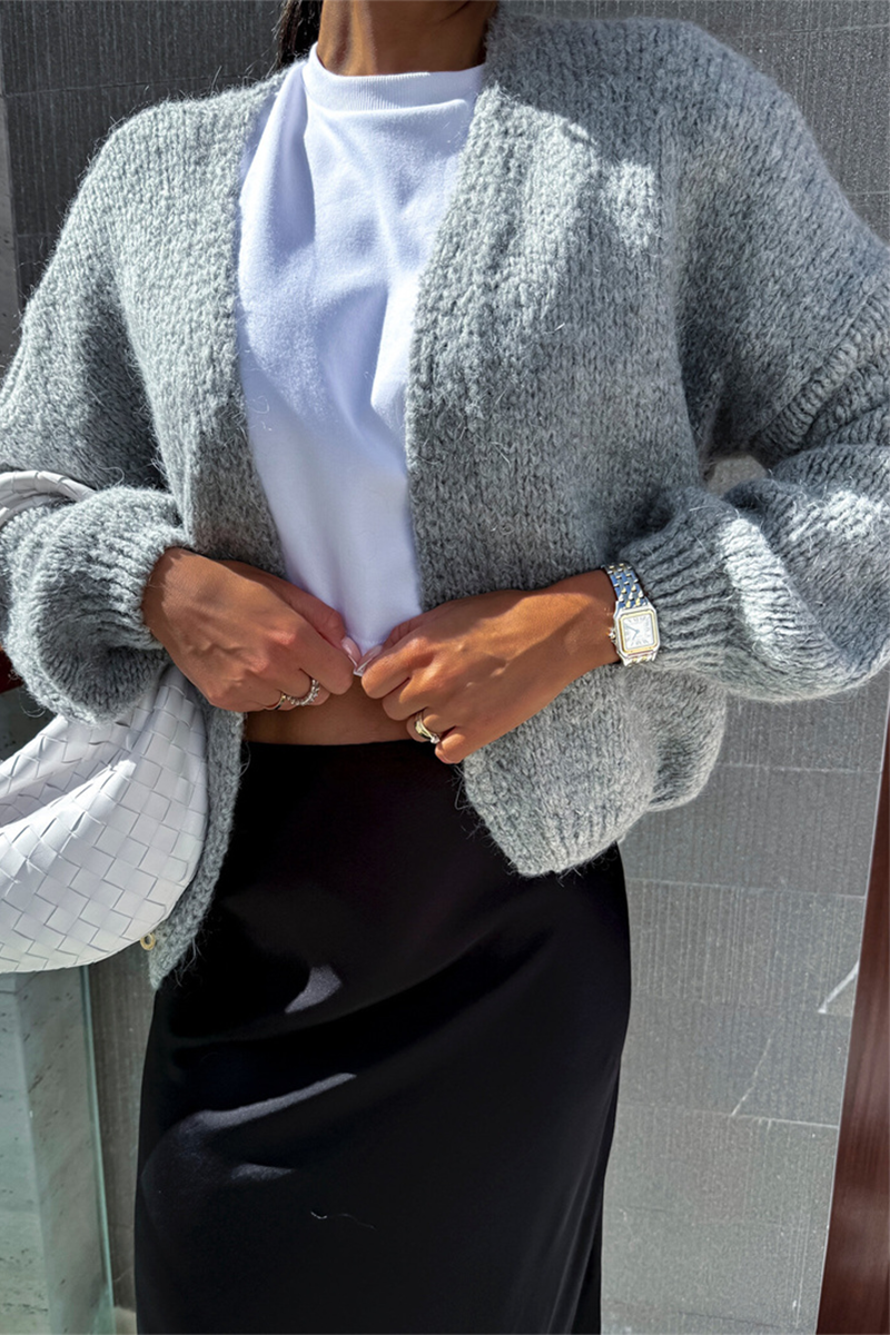 Vêtements d'extérieur décontractés, patchwork, col en V, couleur unie (4 couleurs)