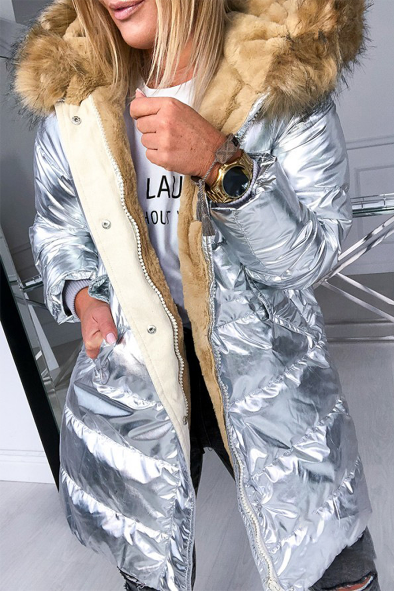 Vêtements d'extérieur décontractés à capuche avec fermeture éclair et poches (3 couleurs)