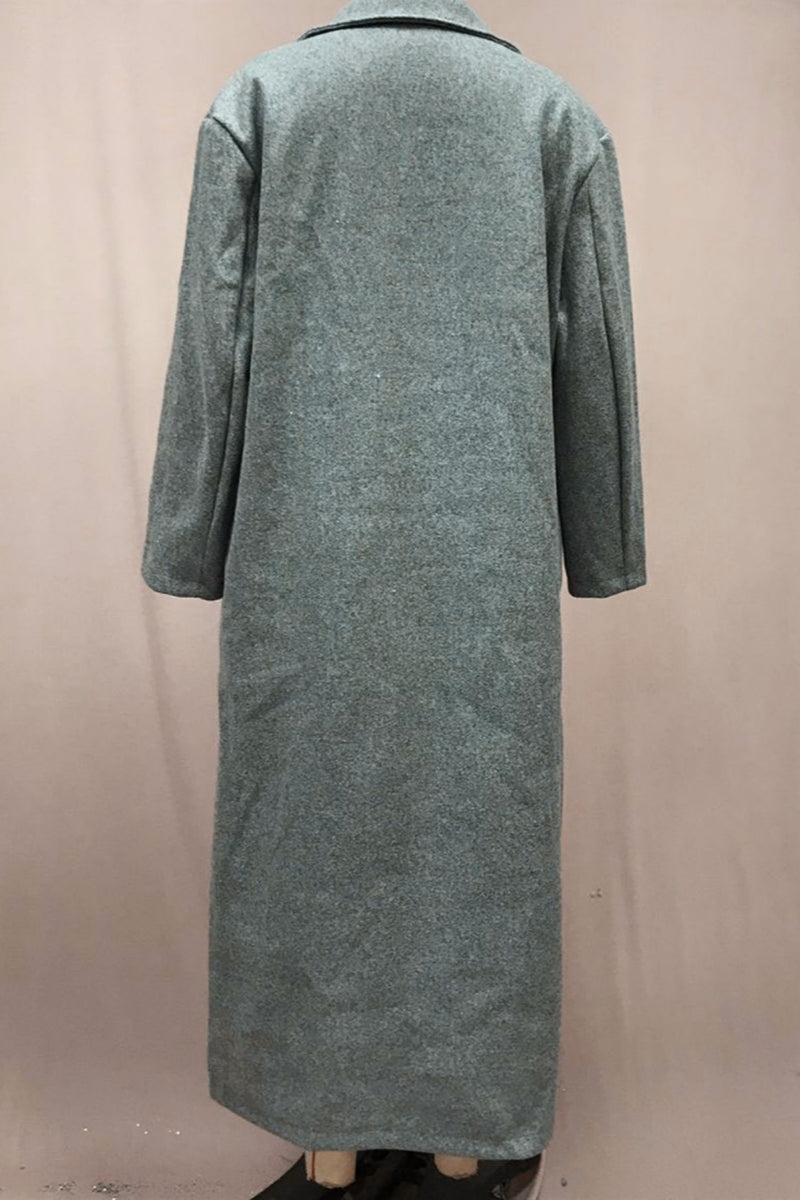 Vêtements d'extérieur décontractés à col rabattu et boutons (4 couleurs)