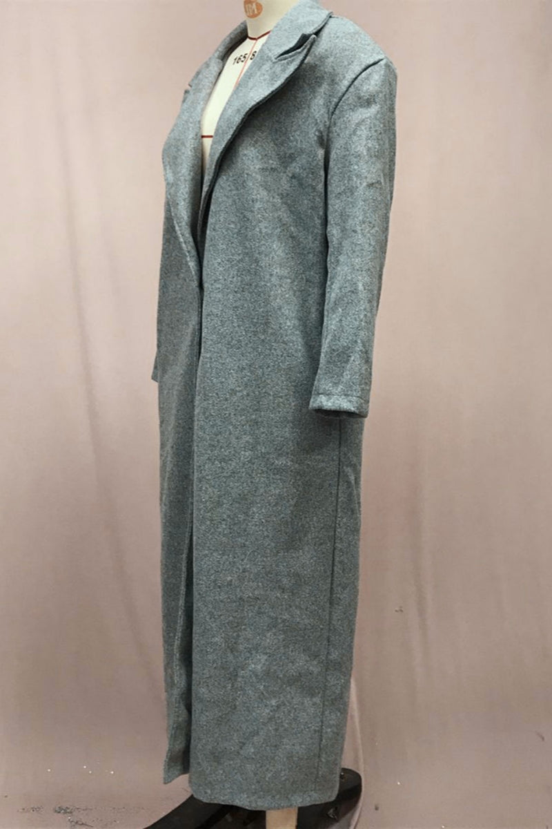 Vêtements d'extérieur décontractés à col rabattu et boutons (4 couleurs)