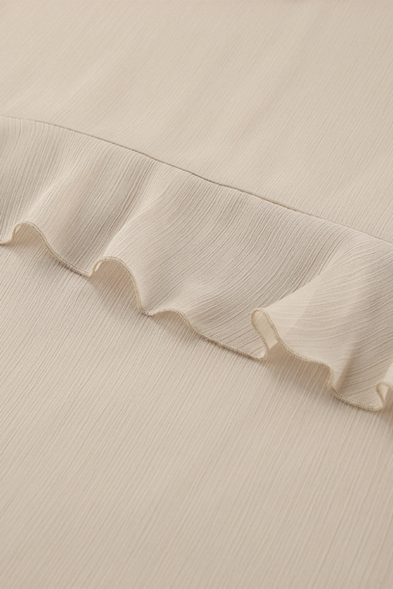 Robes A-line sexy à col en V et volants, transparentes.