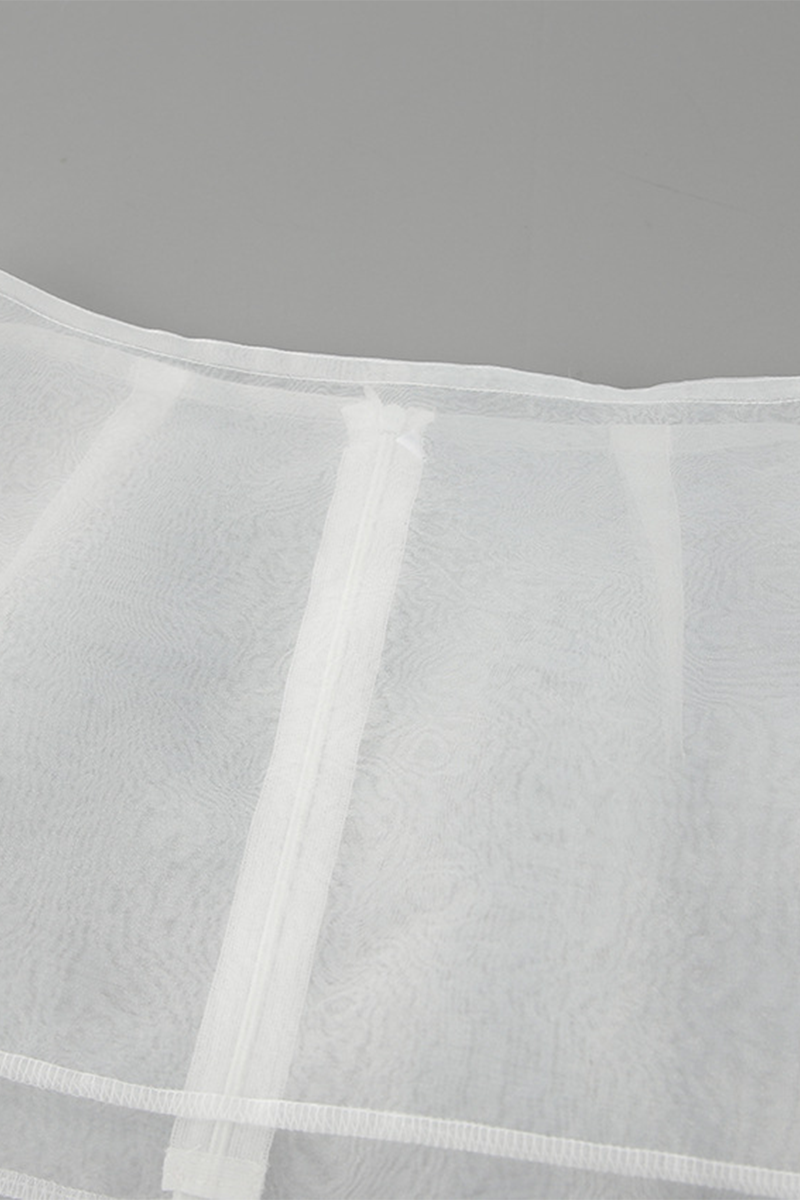 Sexy See-Through Zipper High Waist Type A Bottoms