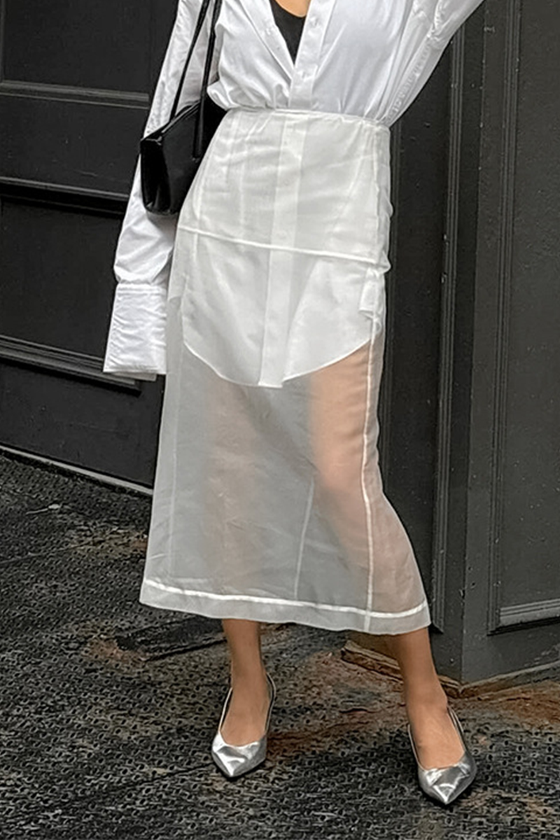 Sexy See-Through Zipper High Waist Type A Bottoms