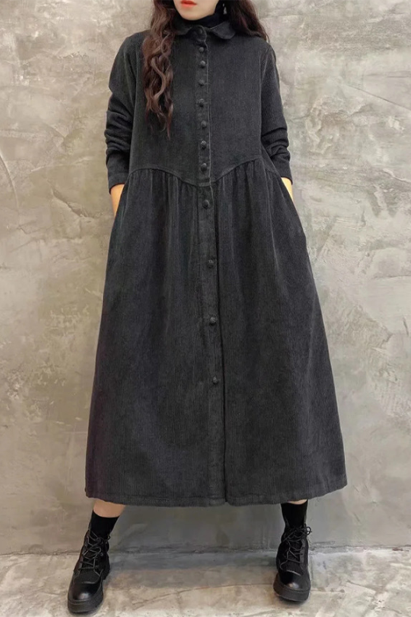 Vêtements d'extérieur décontractés à col rabattu avec poche et boucle (4 couleurs)