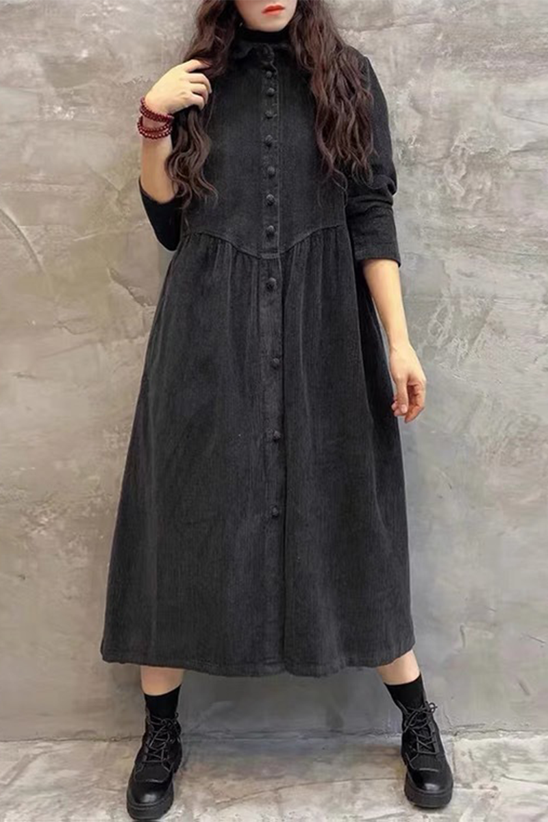 Vêtements d'extérieur décontractés à col rabattu avec poche et boucle (4 couleurs)