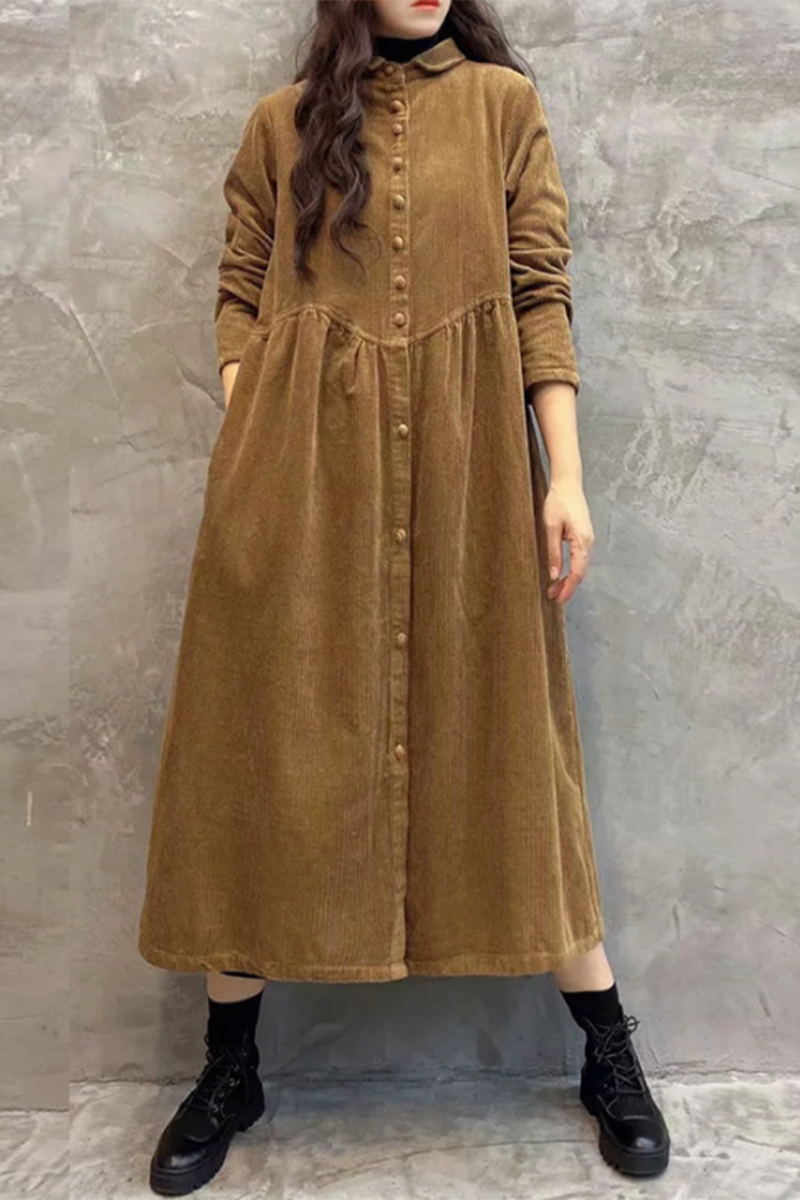 Vêtements d'extérieur décontractés à col rabattu avec poche et boucle (4 couleurs)