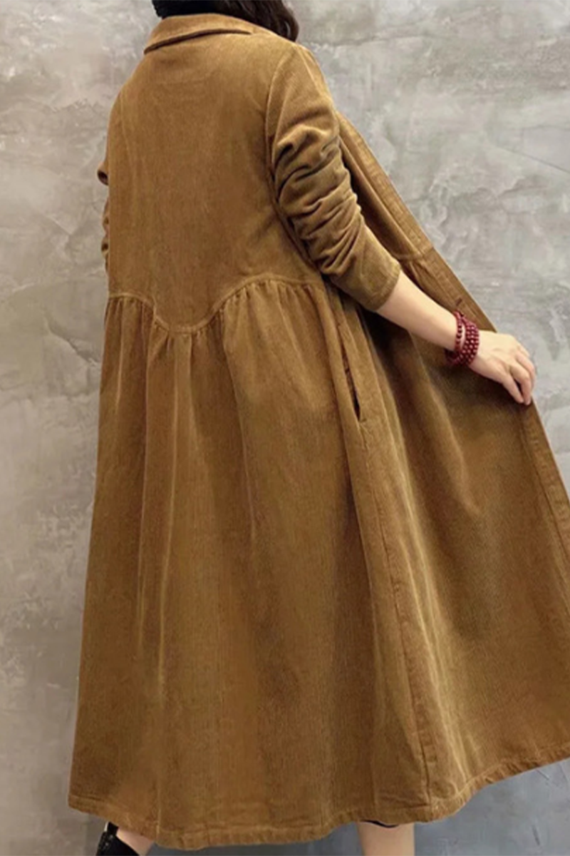 Vêtements d'extérieur décontractés à col rabattu avec poche et boucle (4 couleurs)