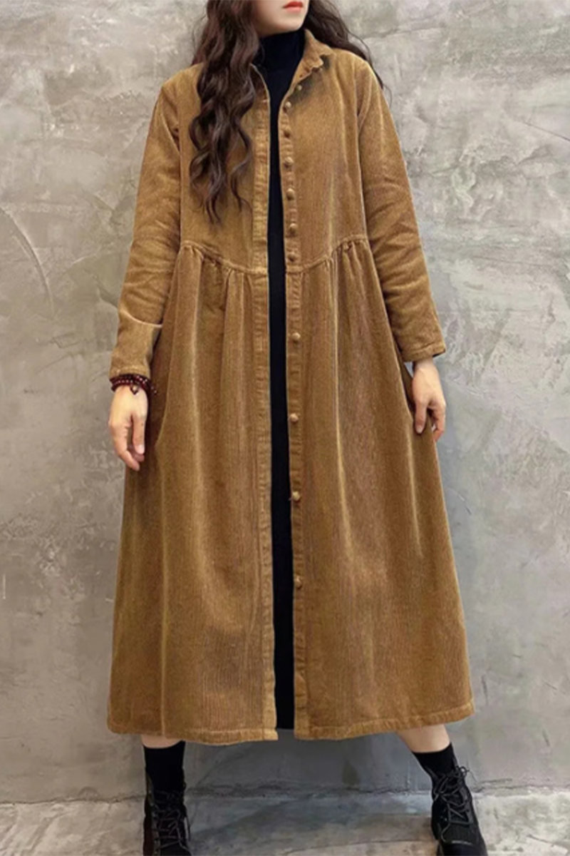 Vêtements d'extérieur décontractés à col rabattu avec poche et boucle (4 couleurs)