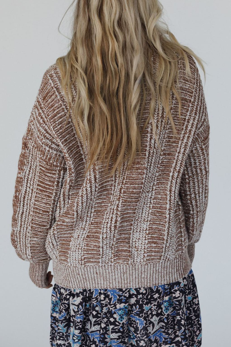 Vêtements d'extérieur décontractés à rayures, boutonnés, à empiècements et col en V.