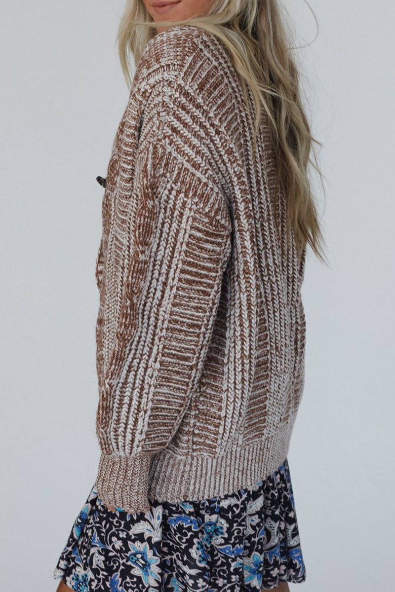 Vêtements d'extérieur décontractés à rayures, boutonnés, à empiècements et col en V.