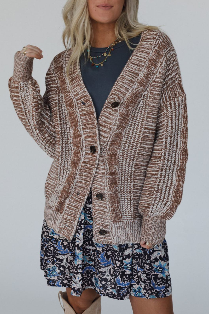 Vêtements d'extérieur décontractés à rayures, boutonnés, à empiècements et col en V.