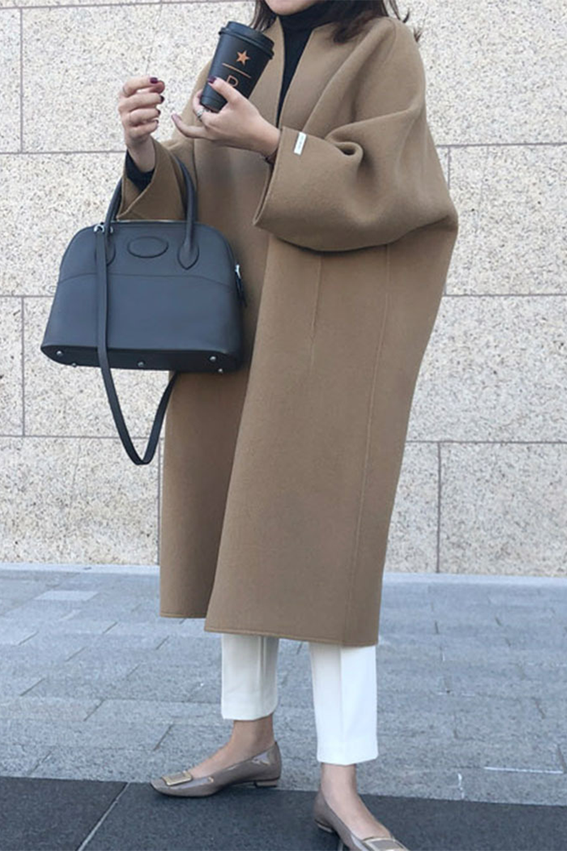 Vêtements d'extérieur décontractés, style streetwear, avec poches et col en cardigan (6 couleurs)