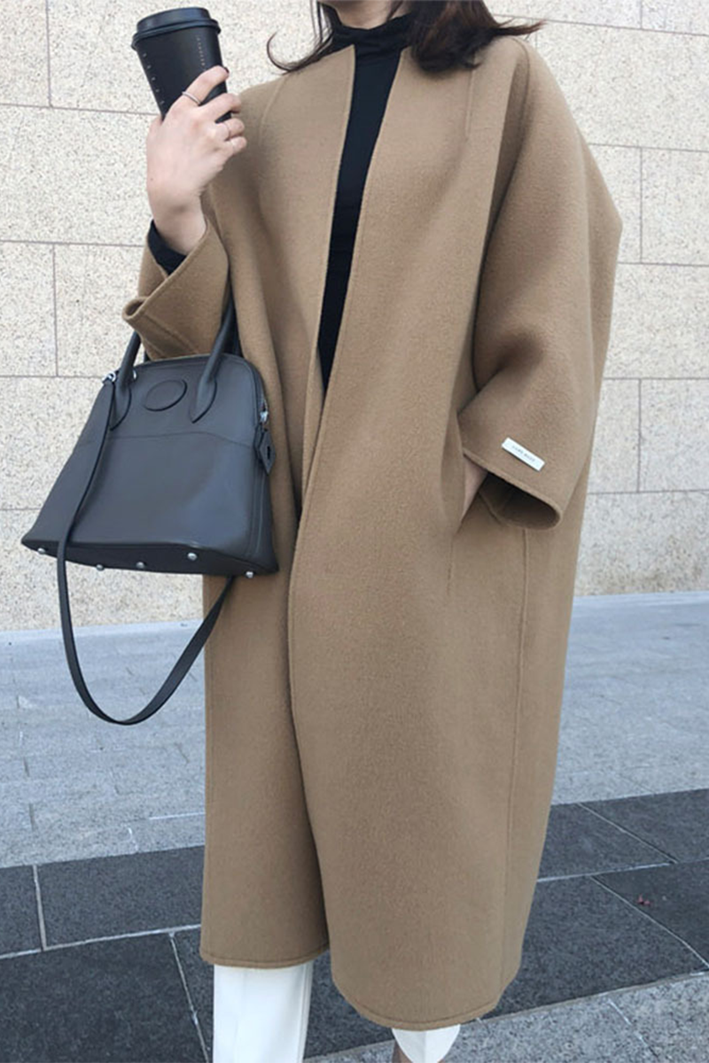 Vêtements d'extérieur décontractés, style streetwear, avec poches et col en cardigan (6 couleurs)